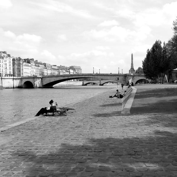 壁掛け インテリア 横長 アートパネル フランス パリ 3連 街並み モノクロ おしゃれ 写真 絵画 ポスター_1