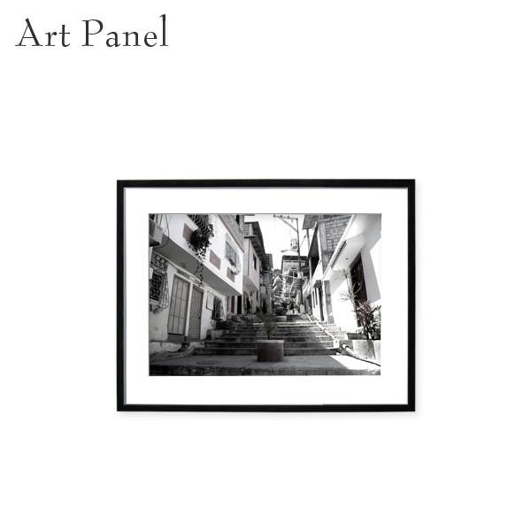 アートパネル 街並み モノクロ おしゃれ 飾り モダン 壁掛け 額付