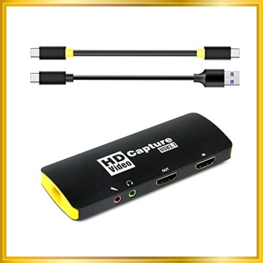 正規激安 最新バージョン Mirabox キャプチャボード Usb 3 1ビデオゲームキャプチャ1080p 60fps マイクインとオーデ 超人気の Www Muslimaidusa Org