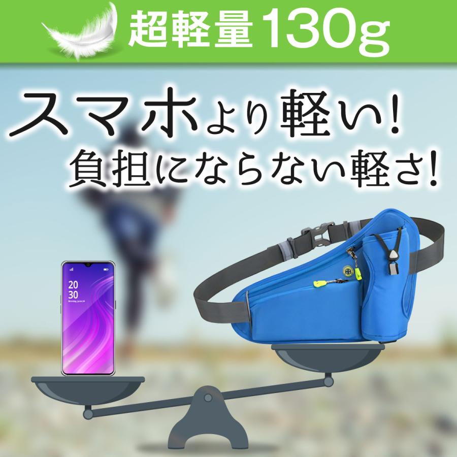ランニングポーチ ウエストポーチ スマホホルダー ボトルポーチ