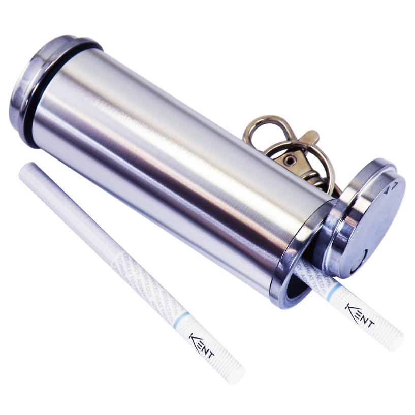 携帯灰皿 アッシュシリンダー ロングシルバー : ペンギンライター