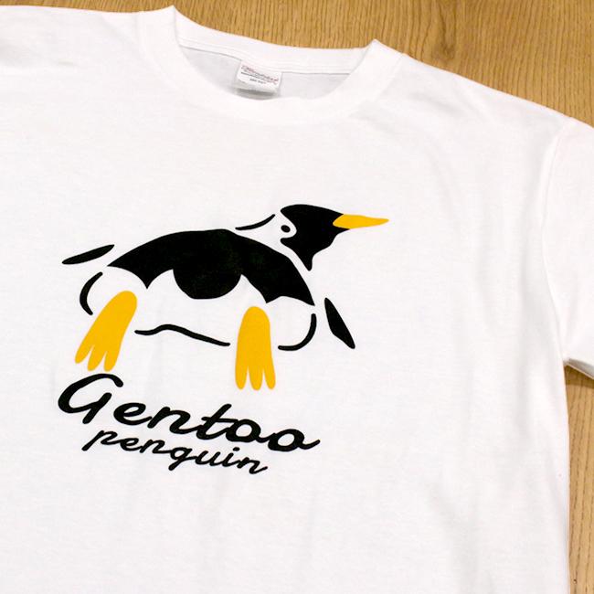 ふりむきジェンツー Tシャツ 半袖 オリジナル ジェンツーペンギン ファッション ペンギンと 通販 Paypayモール