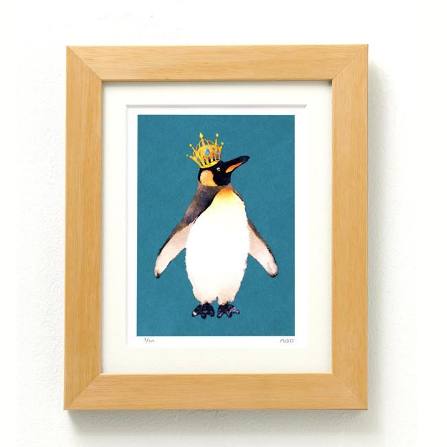ペンギン イラスト プチ アート フレーム インテリア 芸術 雑貨 模様替え Pe29a041 ペンギンと 通販 Yahoo ショッピング