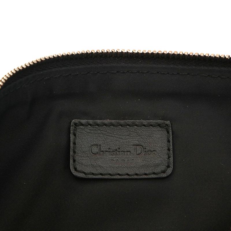 日本限定 クリスチャンディオール Christian Dior ハンドバッグ トロッター サドルポーチ ブラック
