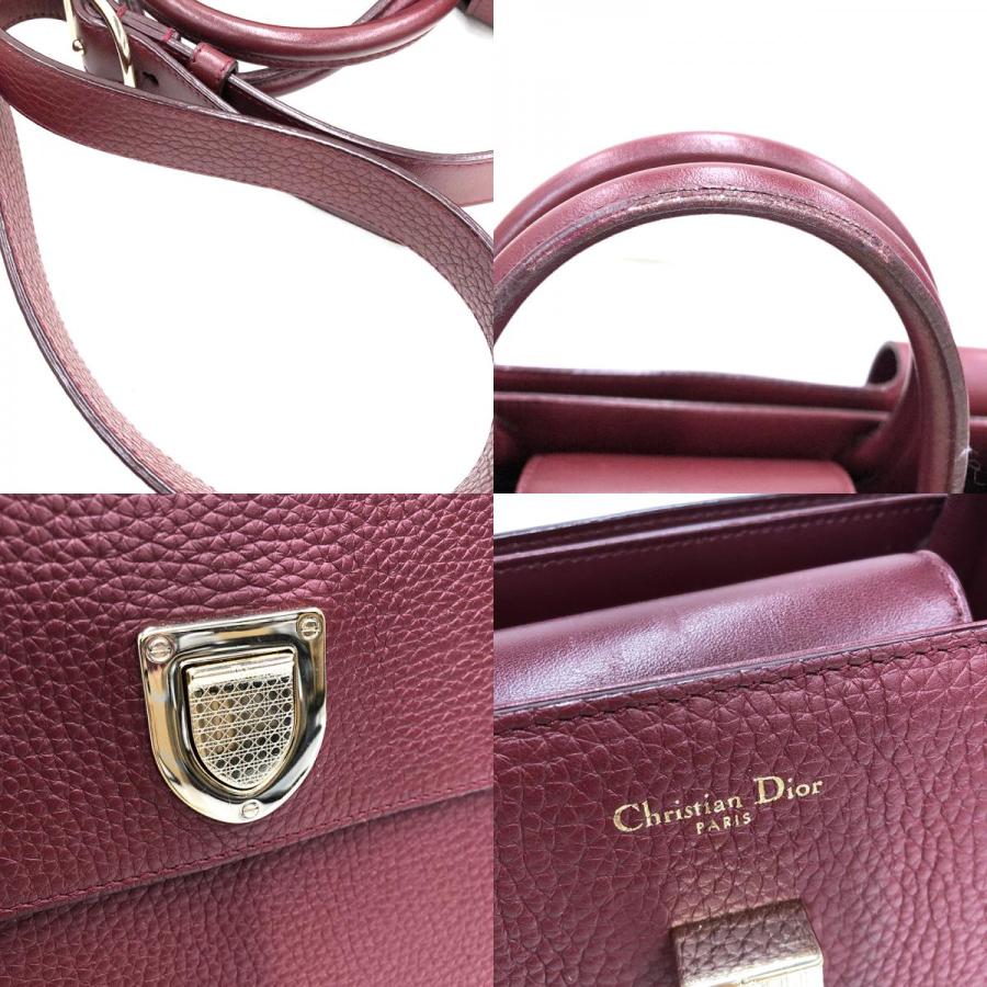 全くの未使用、新品 クリスチャンディオール Christian Dior ハンドバッグ エヴァーラフ・シモンズ ワインレッド