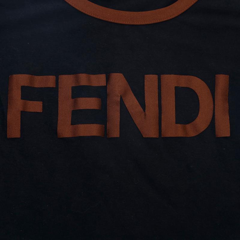 フェンディ FENDI 半袖Ｔシャツ ロゴ #40 ブラック｜penguin-vintage｜08