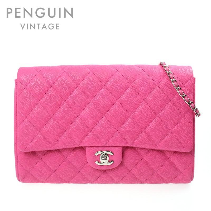 ポイント10倍 キャビアスキン ショルダーバッグ Chanel シャネル 中古 ターンロック ピンク レザー チェーン バッグ Www Golf5 Prestige Jp