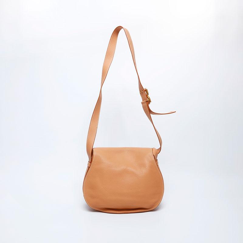クロエ Chloe ショルダーバッグ マーシー レザー ブラウン 1円 □美品