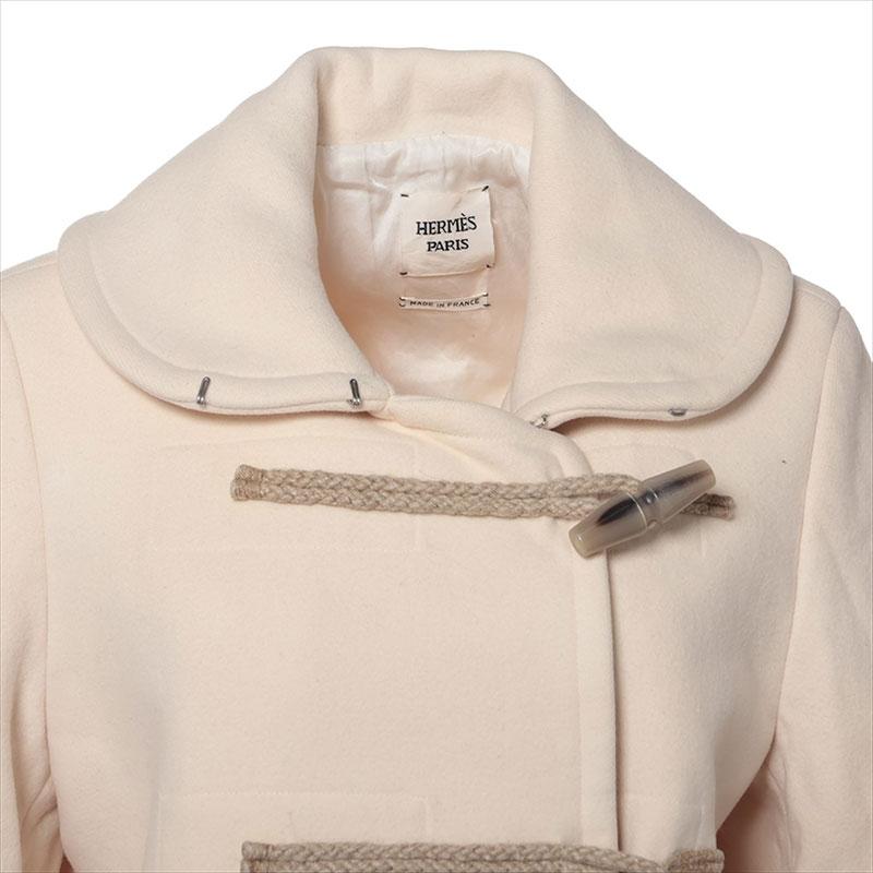 HERMES（エルメス） コート Size:36 ダッフルコート アイボリー : NUIR