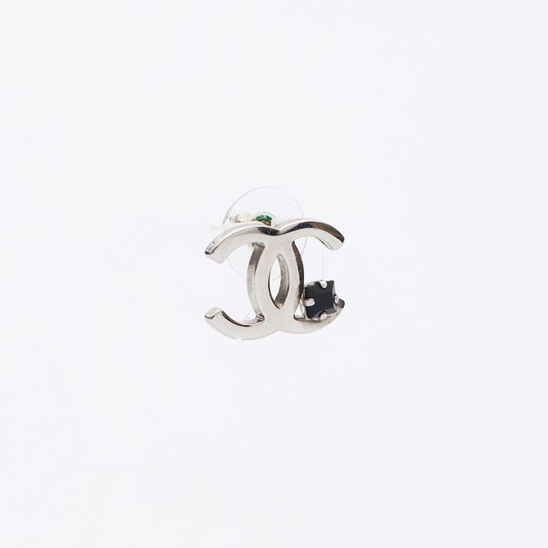 シャネル CHANEL ピアス ココマーク ラインストーン 2005年