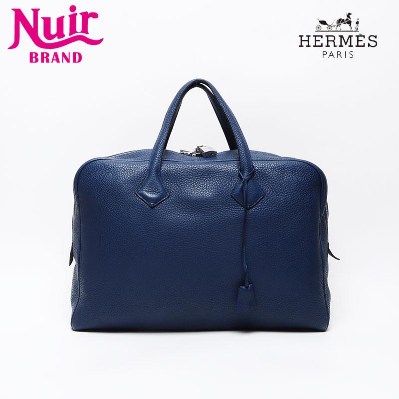 HERMES エルメス ハンドバッグ C刻印 ヴィクトリア エラン ネイビー  