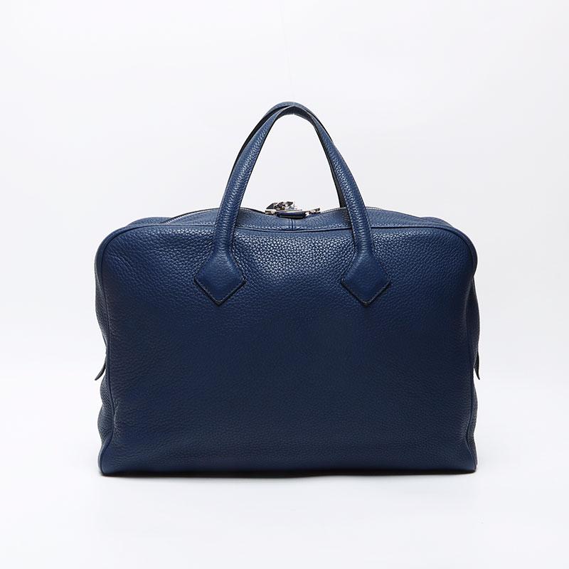 HERMES エルメス ハンドバッグ C刻印 ヴィクトリア エラン ネイビー  