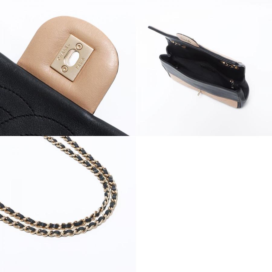 CHANEL シャネル ショルダーバッグ 20番台 ラムスキン マトラッセ バイ  