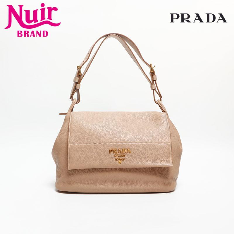 美品☆　Prada 2way　ヴィッテロダイノ　トートバッグ　ショルダーバッグ ブラック ヴィッテロダイノレザー ショルダーバッグ | PRADA