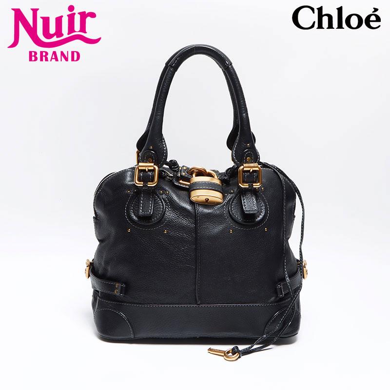 Chloe クロエ　パディントン　ショルダーバッグ　ブラック Chloe クロエ ショルダーバッグ レザー パディントン ブラック