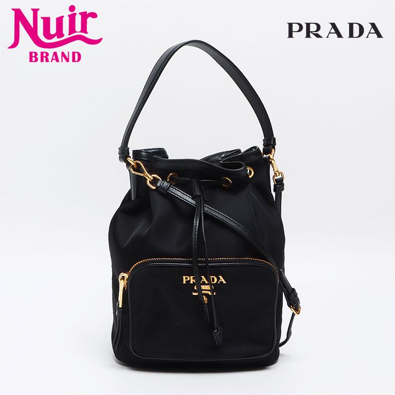 PRADA プラダ ショルダーバッグ ナイロン ロゴ 2way 巾着 ヴェラ  