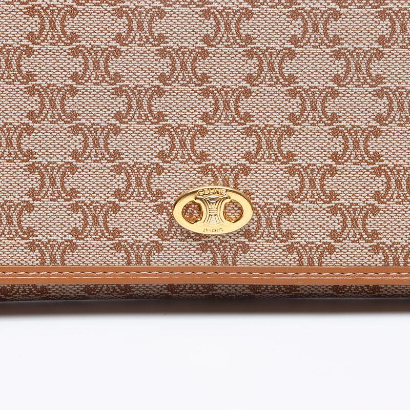 CELINE セリーヌ 長財布 マカダム ロゴ ブラウン : NUIR BRAND ヤフー  