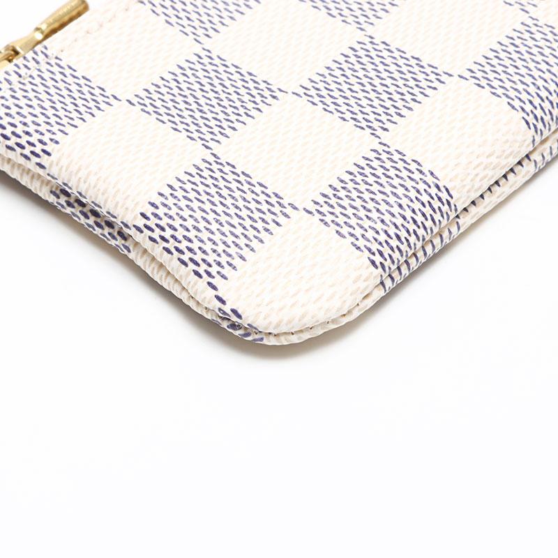 ルイヴィトン コインケース ダミエ アズール ポシェットクレ 白 N62659 ダミエ・アズール 小銭入れ兼キーケース ポシェット・クレ【ルイ