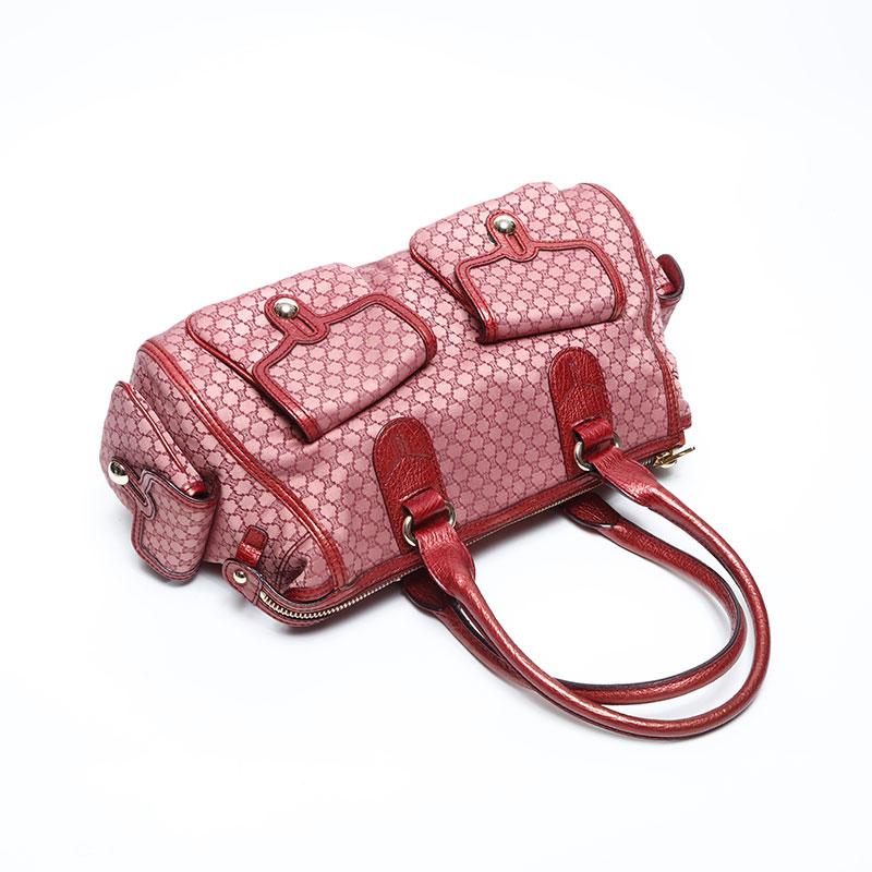 CELINE セリーヌ　マカダム　ハンドバック　ボストンバック　フロントポケット CELINE セリーヌ ハンドバッグ マカダム キャンバス ポケット