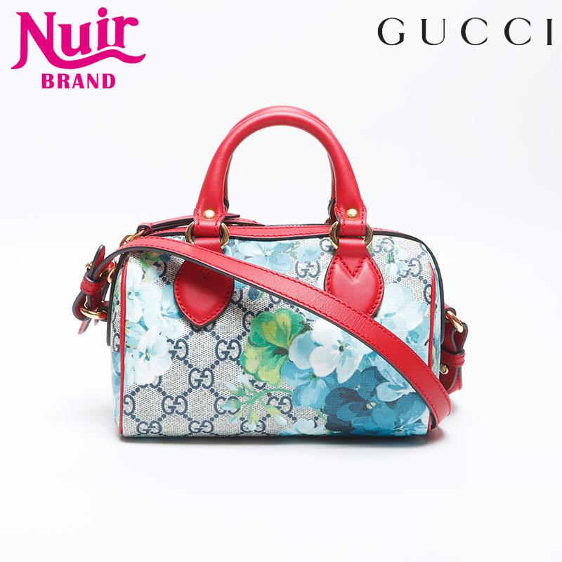 超美品 GUCCI GG ブルームス 2wayバッグ ミニボストン GUCCI グッチ ショルダーバッグ GG ブルームス ミニ ボストン