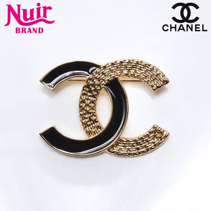 CHANEL シャネル ブローチ E24P 2024 ココマーク ゴールド ブラック  
