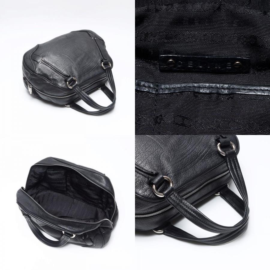 CELINE セリーヌ ハンドバッグ トリオンフ レザー ロゴ ボストン