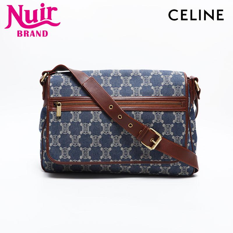 CELINE（セリーヌ） ショルダーバッグ マカダム キャンバス デニム