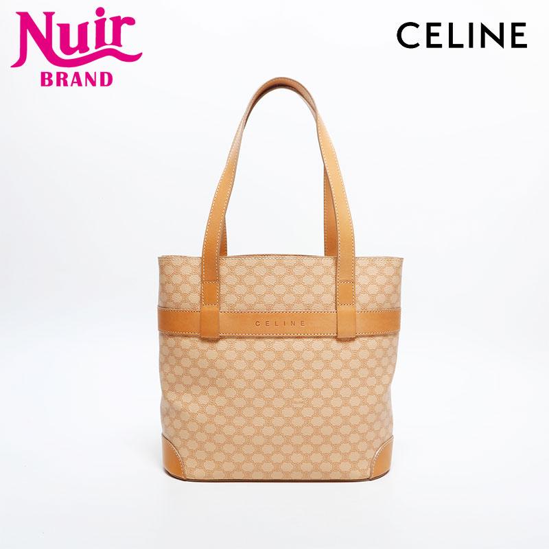 CELINE セリーヌ ハンドバッグ マカダム PVC バケット ベージュ