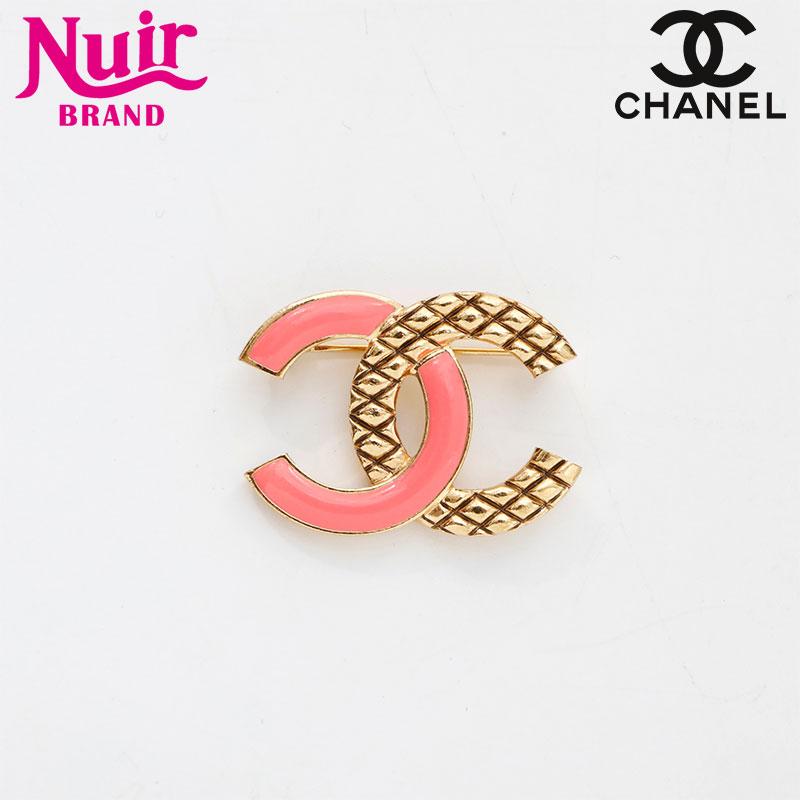 CHANEL シャネル ブローチ 2022年 ピンクココマーク ゴールド
