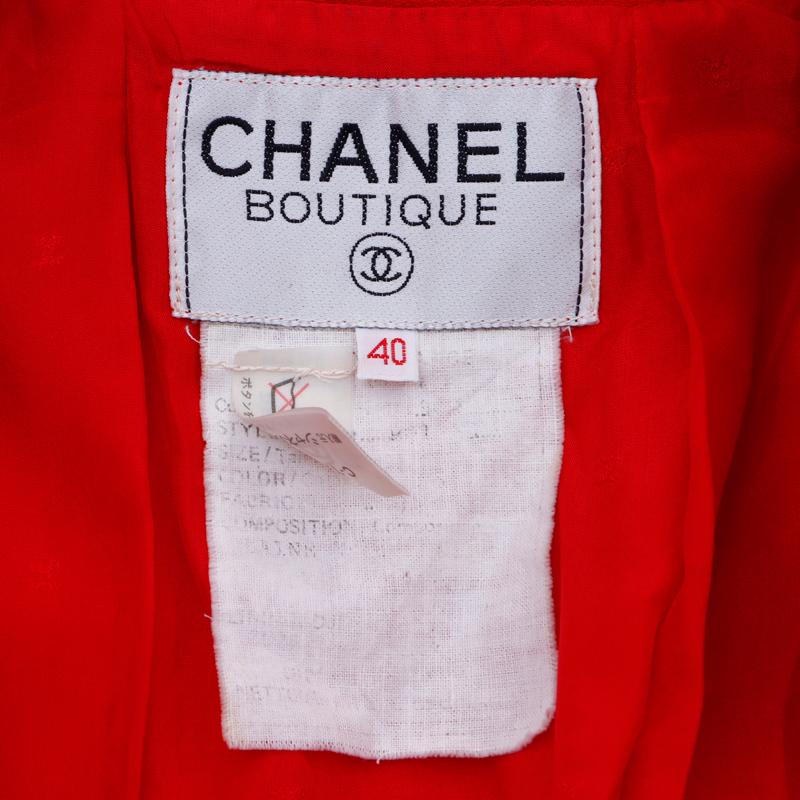 シャネル CHANEL ジャケット ブルゾン レッド｜penguin-vintage｜10