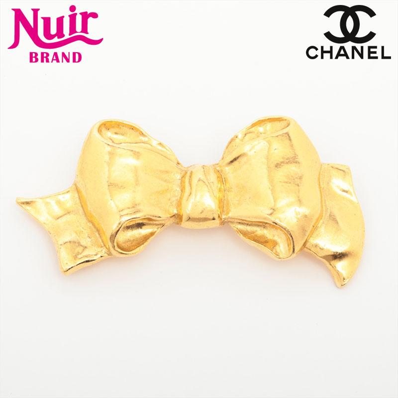 CHANEL（シャネル） ブローチ リボン ゴールド : NUIR VINTAGE ヤフー