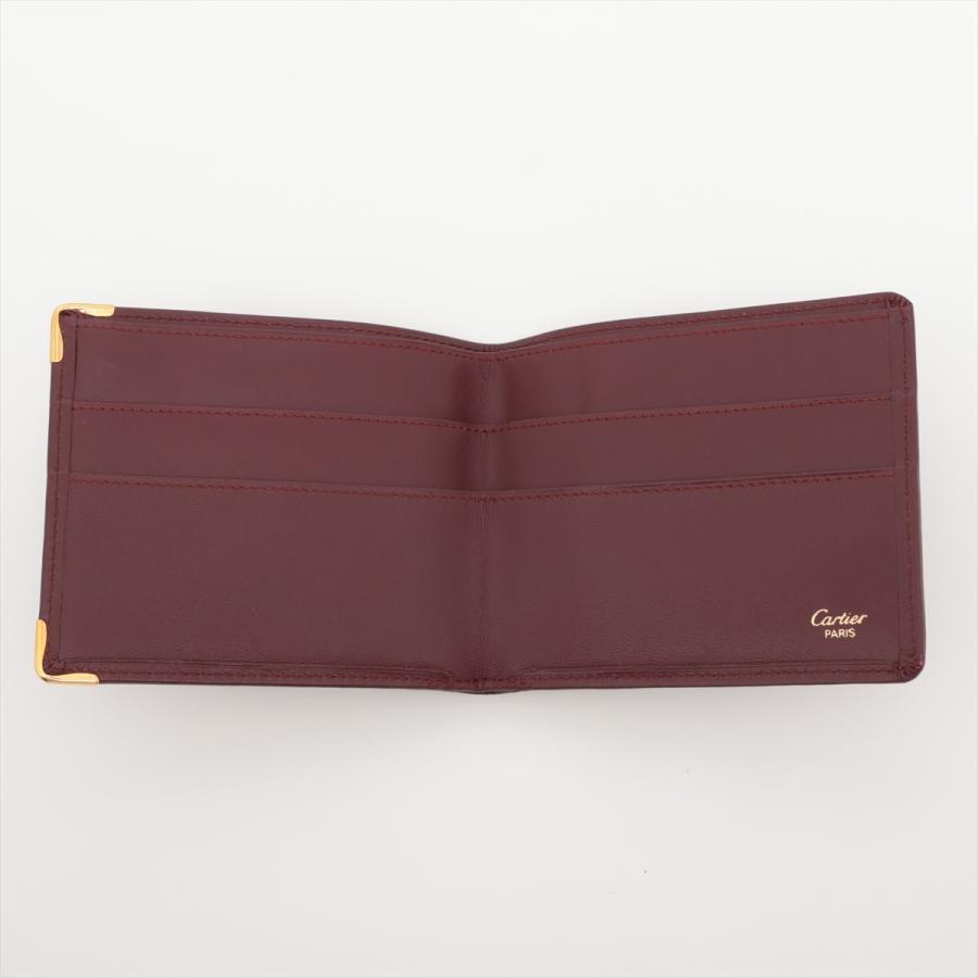 Cartier（カルティエ） 二つ折り財布 マスト ドゥ ボルドー : NUIR