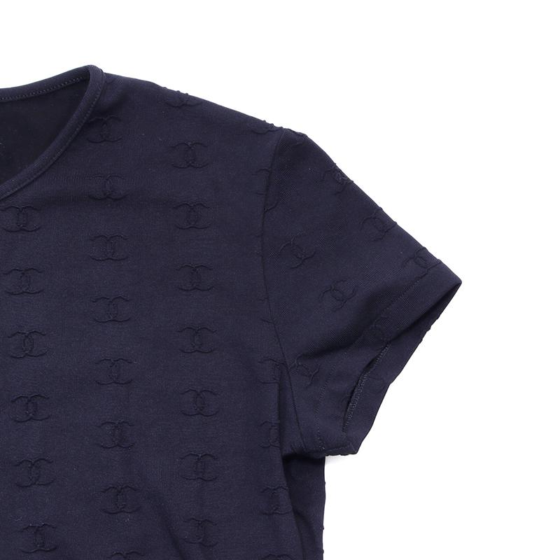 シャネル CHANEL 半袖Tシャツ ココマーク クロップドTシャツ サイズ42  