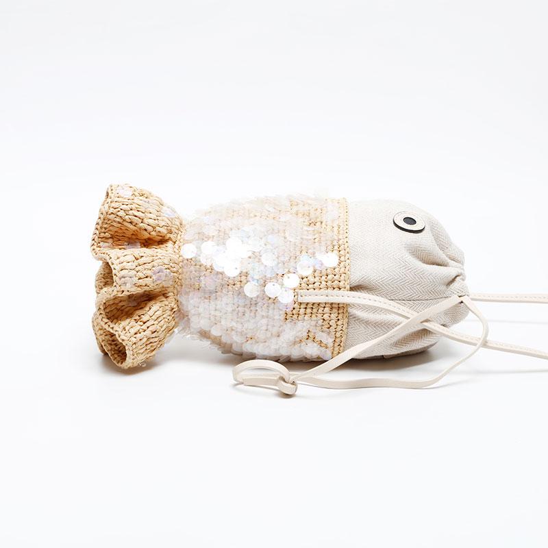 LOEWE（ロエベ） ショルダーバッグ ラフィア 魚 カゴバッグ