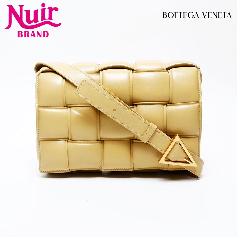 ボッテガヴェネタ BOTTEGAVENETA ショルダーバッグ イントレチャート パデットカセット イエロー ボッテガヴェネタ BOTTEGAVENETA ショルダーバッグ イントレチャート