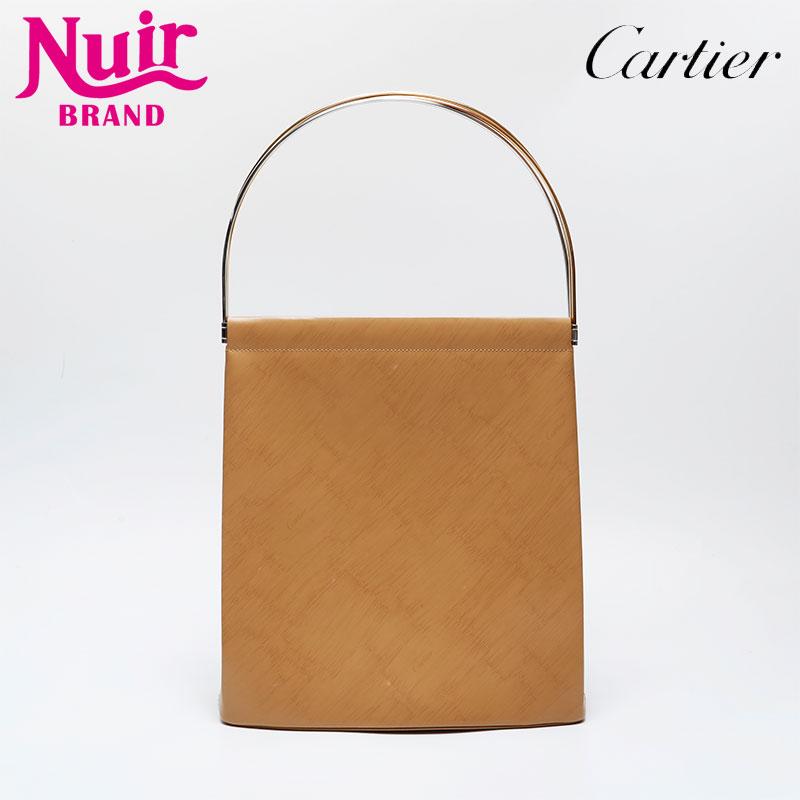 Cartier（カルティエ） ハンドバッグ レザー トリニティ ブラウン  