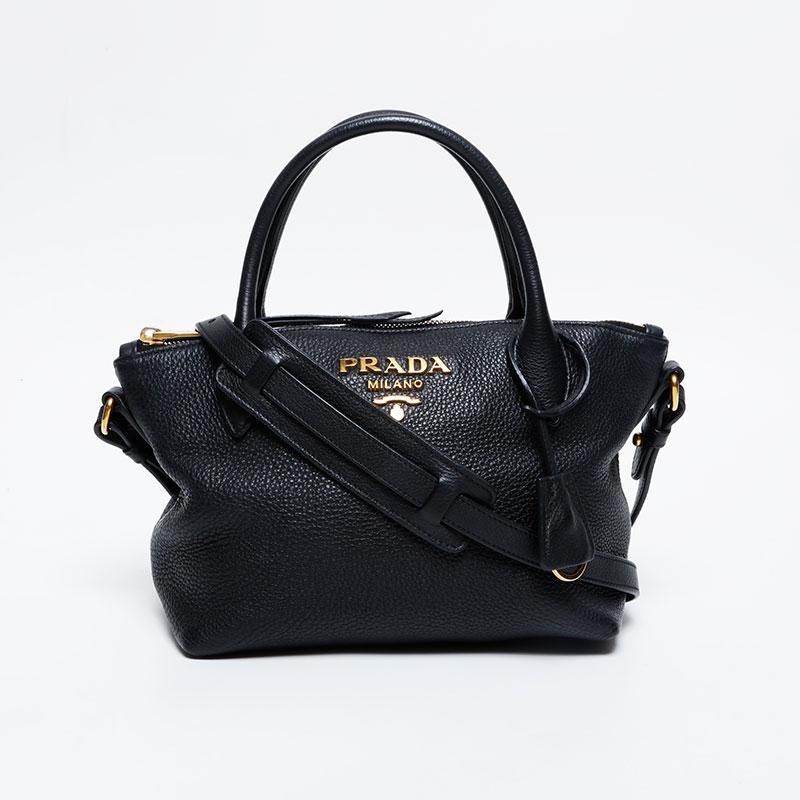 プラダ PRADAハンドバッグ 2WAYショルダーバッグ レザー(ブラック) 楽天市場】PRADA プラダ スモール レザー ハンドバッグ 2WAY