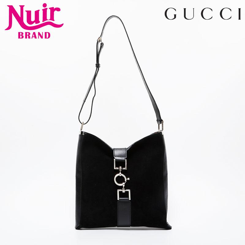 GUCCI ブラック スエード ショルダーバッグ 【公式通販】