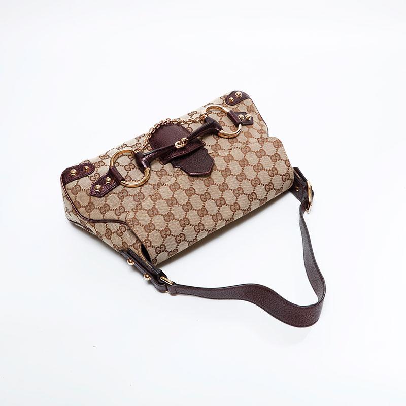 GUCCI（グッチ） ショルダーバッグ ホースビット GGキャンバス ワン