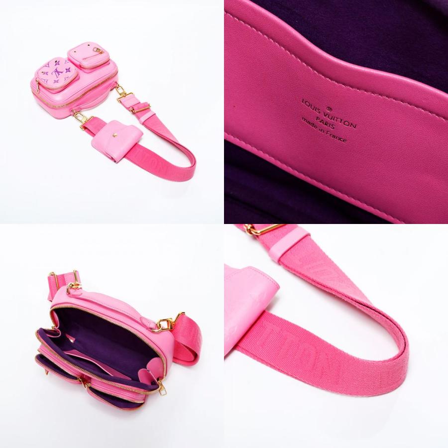 ルイ・ヴィトン LOUIS VUITTON ショルダーバッグ ユーティリティ クロスボディ ピンク【中古】_9