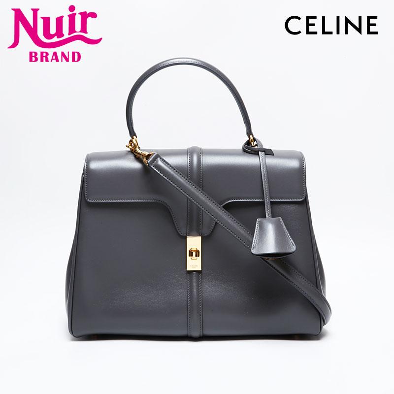 セリーヌ CELINE ハンドバッグ 16セーズ ミディアム 2WAY グレー CELINE（セリーヌ） ハンドバッグ 2way レザー 16 セーズ ミディアム