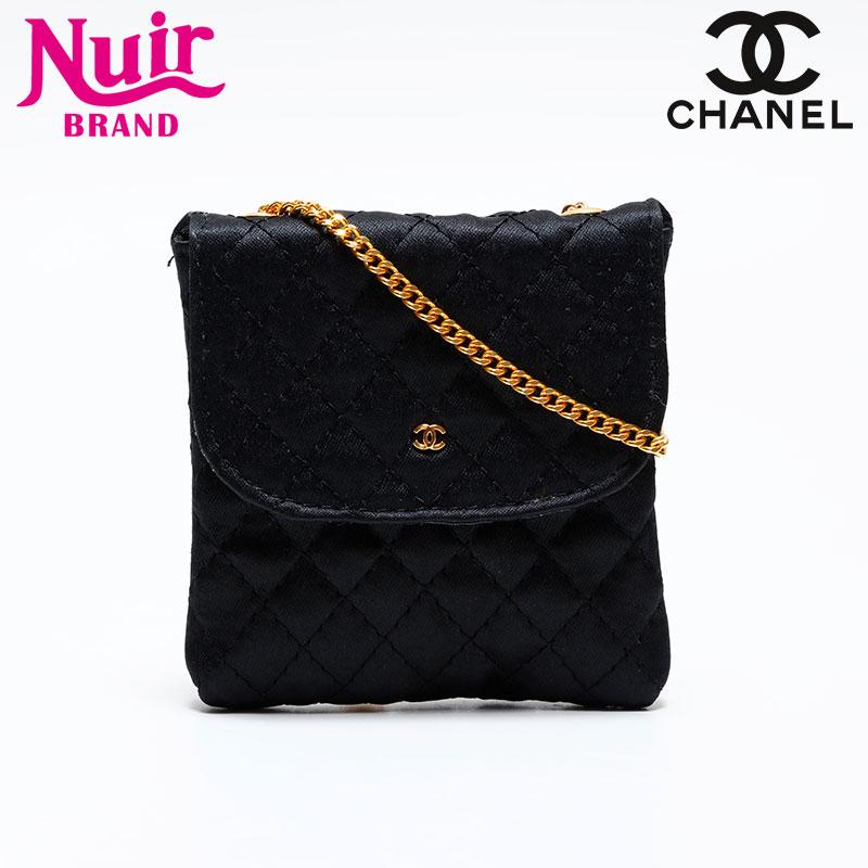 CHANEL シャネル ショルダーバッグ サテン ミニ バッグ チェーン 