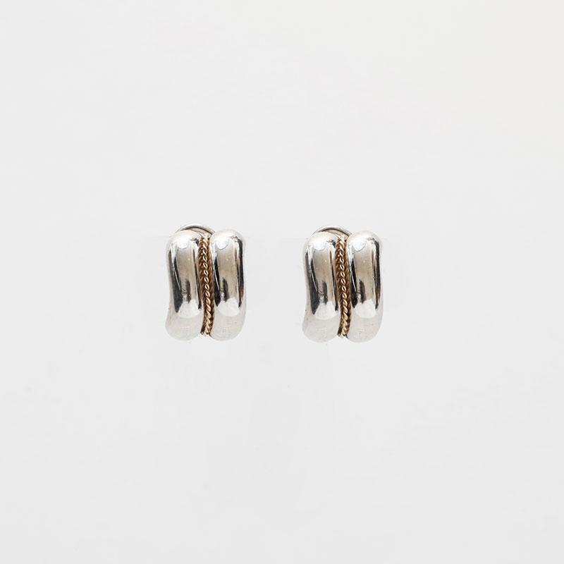 TIFFANY&Co. ティファニー イヤリング コンビチェーンツイスト 925 750 