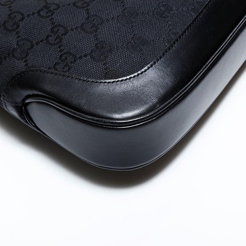 GUCCI（グッチ） ショルダーバッグ GGキャンバス ジャッキー ブラック