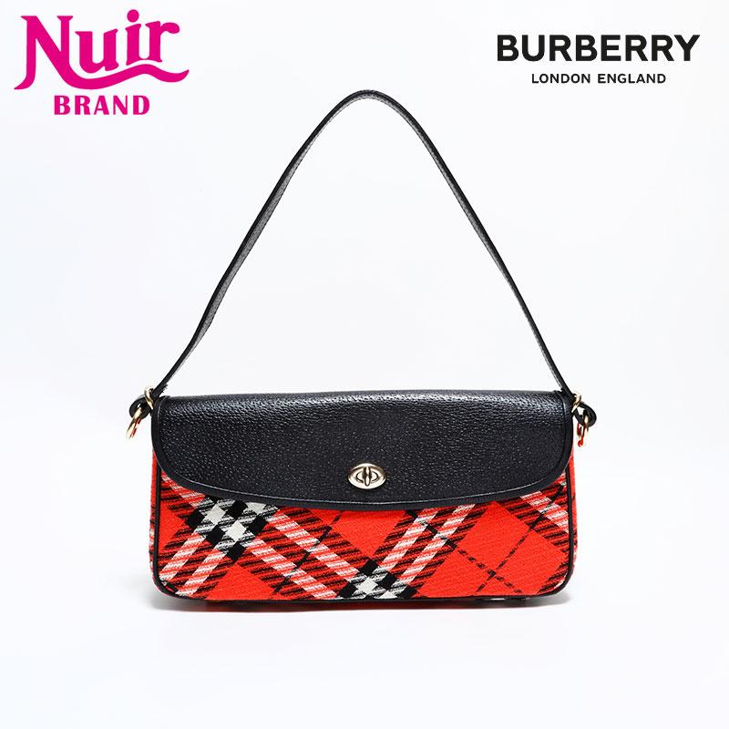 BURBERRY バーバリー ショルダーバッグ ノバチェック レッド