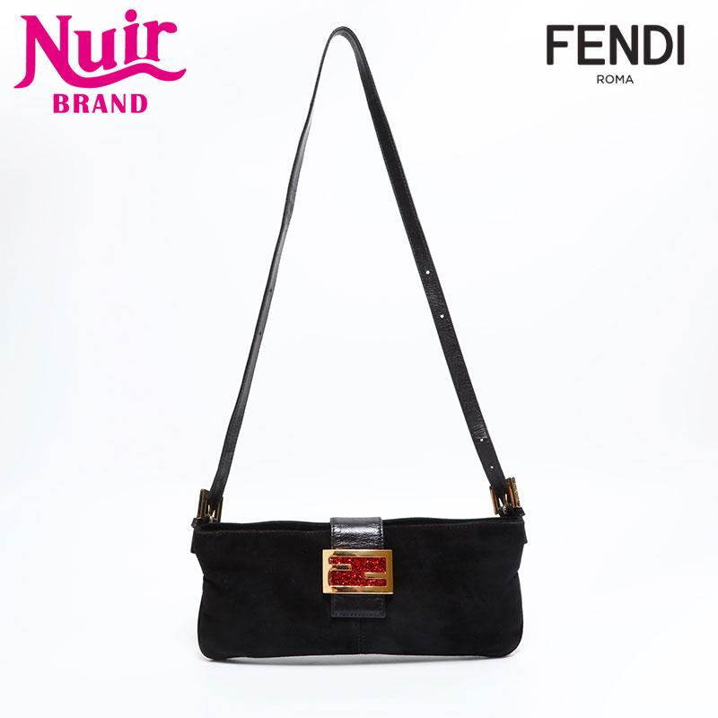 フェンディ　マンマバケット　スエード FENDI フェンディ FF金具 マンマバケット スエード レザー ショルダー