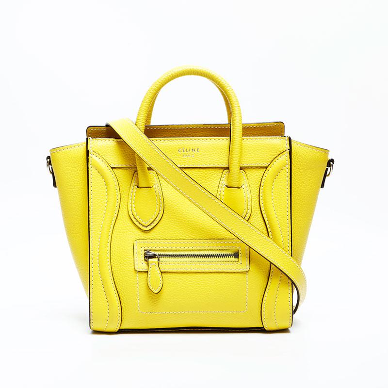 CELINE セリーヌ ハンドバッグ ナノ ラゲージ 2way レザー