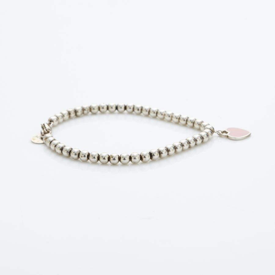 美品 ティファニー ブレスレット ボールチェーン リターントゥ ハート ピンク TIFFANY&Co. ティファニー ブレスレット リターントゥ ハート