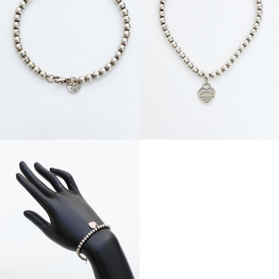 美品 ティファニー ブレスレット ボールチェーン リターントゥ ハート ピンク TIFFANY&Co. ティファニー ブレスレット RTT リターントゥ