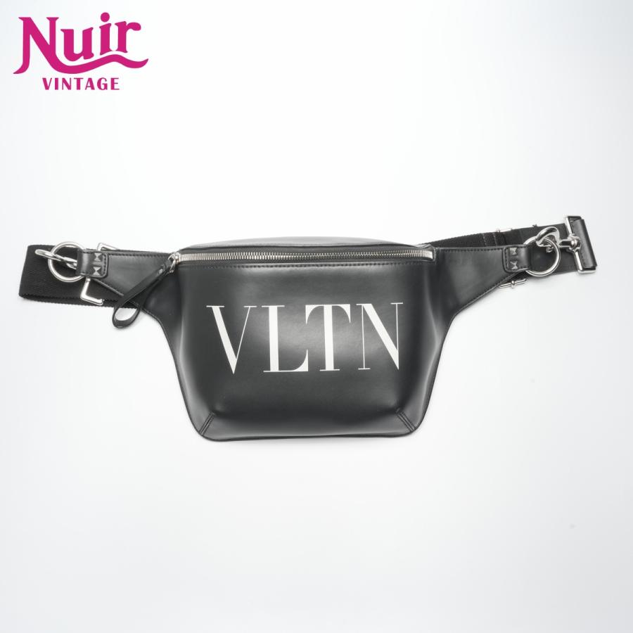 Valentino VLTNロゴ ショルダーバッグ ブラック　極美品 ☆VALENTINO☆ロゴショルダーバッグ☆正規品・安全発送